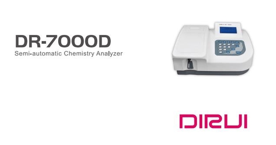 портативная машинка анализатора биохимии 340nm Dirui медицинская Semi автоматическая